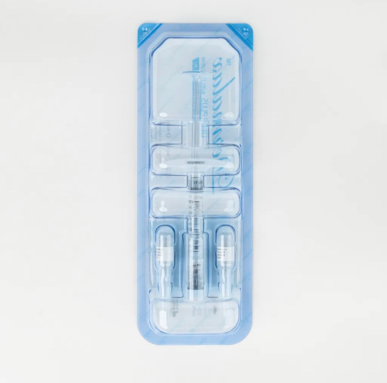 Dermalax Deep Plus hyaluronic acid dermal filler pre-filled syringe in blue packaging for deep wrinkle correction and facial volume enhancement