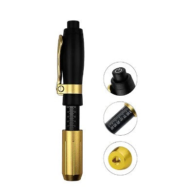 Hyaluronic Pen GOLD with needle-free technology for skincare rejuvenation.