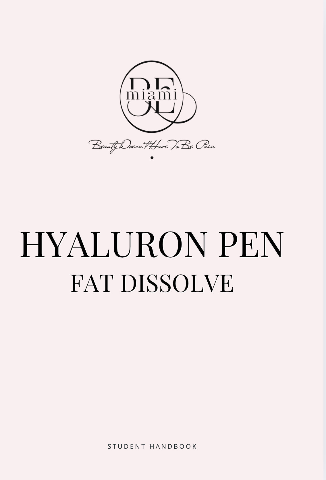 Online Fat Dissolver Training Course Handbook Cover