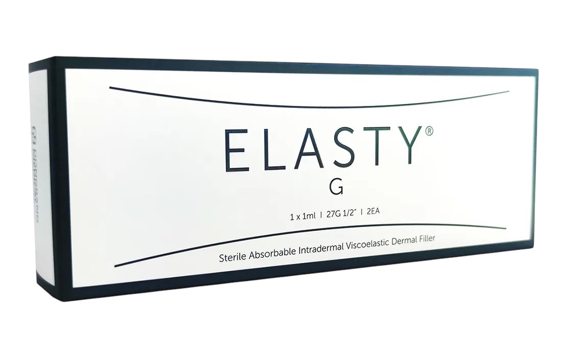 Elasty G hyaluronic acid dermal filler box for deep tissue restoration and volume enhancement