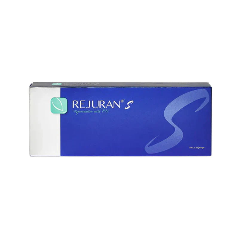 Rejuran S skin rejuvenation injectable packaging for facial repair and hydration.